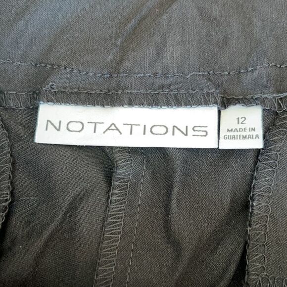 NWT NOTATIONS Women’s Cropped Pants Size 12 - Picture 6 of 6